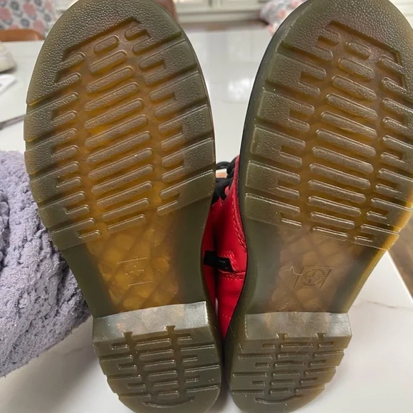 Dr. Martens Kids Red Boots - Picture 5 of 9